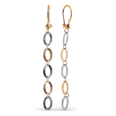 

Серьги из красного золота Линии Любви, Серьги Т100024737