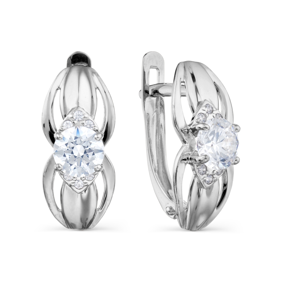 

Серьги с Swarovski Zirconia Линии Любви