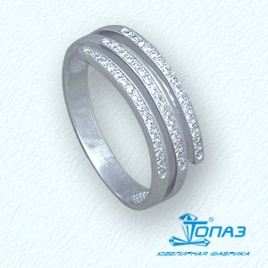 

Кольцо с фианитами Линии Любви, Кольцо Т302011168