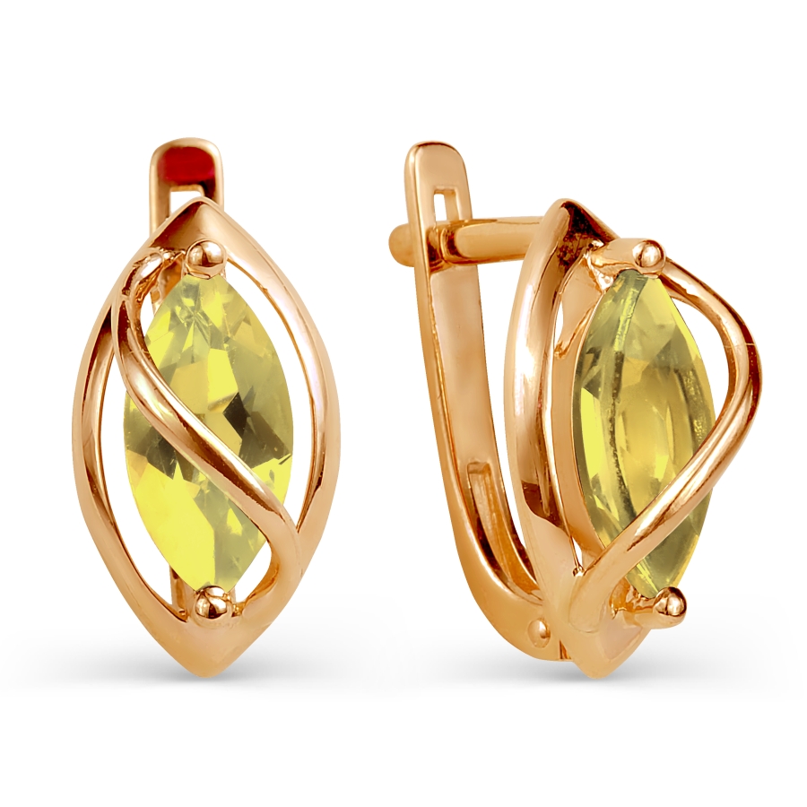 

Серьги с цитринами Линии Любви, Серьги Т111024562