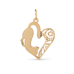 

Подвеска из красного золота Линии Любви, Подвески и кулоны Т100032921