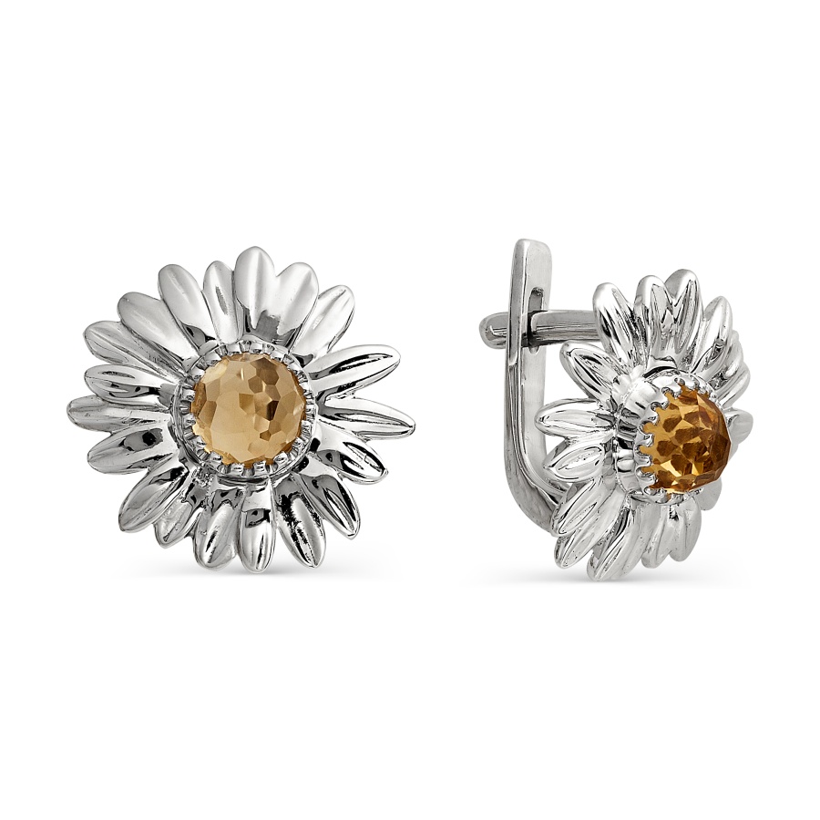 

Серьги с цитринами Линии Любви, Серьги Т331024117