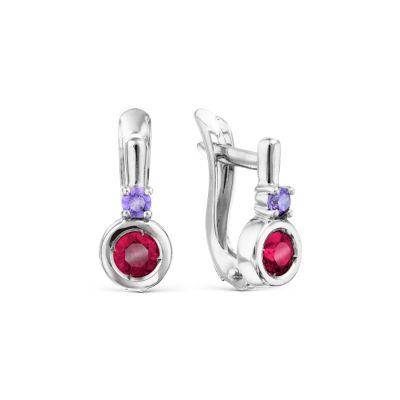 

Серьги с Swarovski Zirconia Линии Любви, Серьги Т30202Б234
