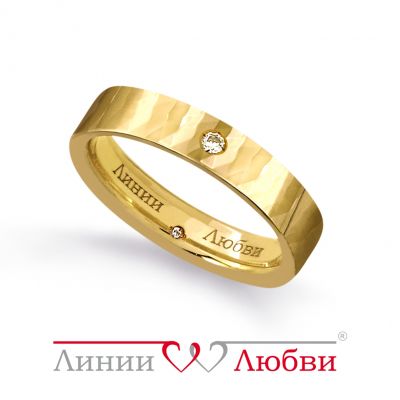 

Обручальное кольцо с бриллиантами Линии Любви, Кольцо Л11191196