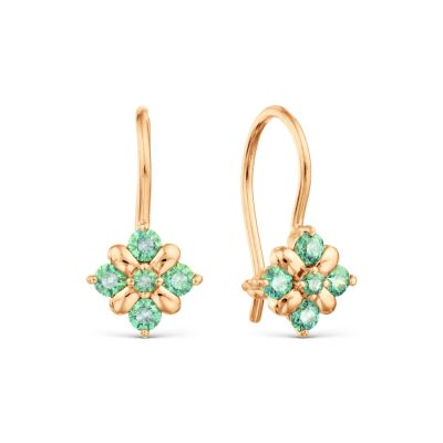 

Серьги с фианитами Premium Линии Любви, Серьги Т10202Б229