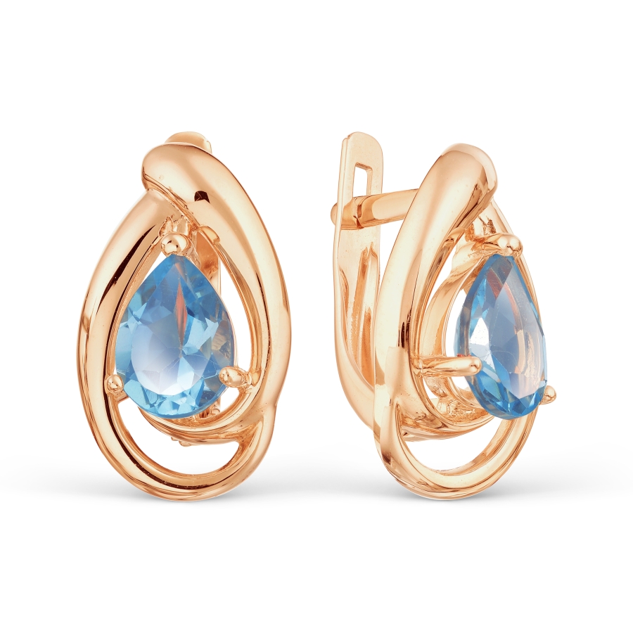 

Серьги с топазами Линии Любви