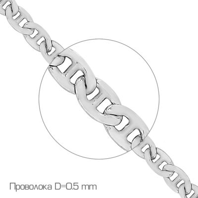 

Цепочка из серебра Линии Любви, Цепь Ц1ТР07СР020120