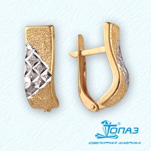 

Серьги из красного золота Линии Любви, Серьги Т140221874