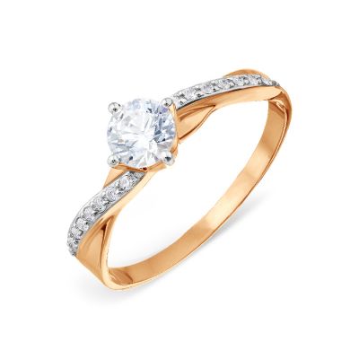 

Кольцо с Swarovski Zirconia Линии Любви, Кольцо Т142014614