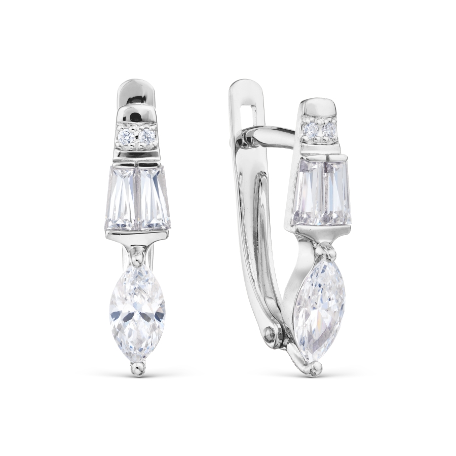 

Серьги с Swarovski Zirconia Линии Любви, Серьги Т302029802