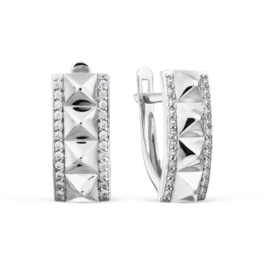 

Серьги с фианитами Линии Любви