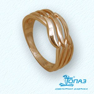 

Кольцо из красного золота Линии Любви, Кольцо Т10001457