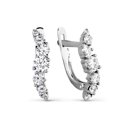 

Серьги с Swarovski Zirconia Линии Любви, Серьги Т307027460