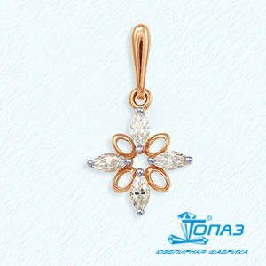 

Подвеска с фианитами Линии Любви, Подвески и кулоны Т102031711