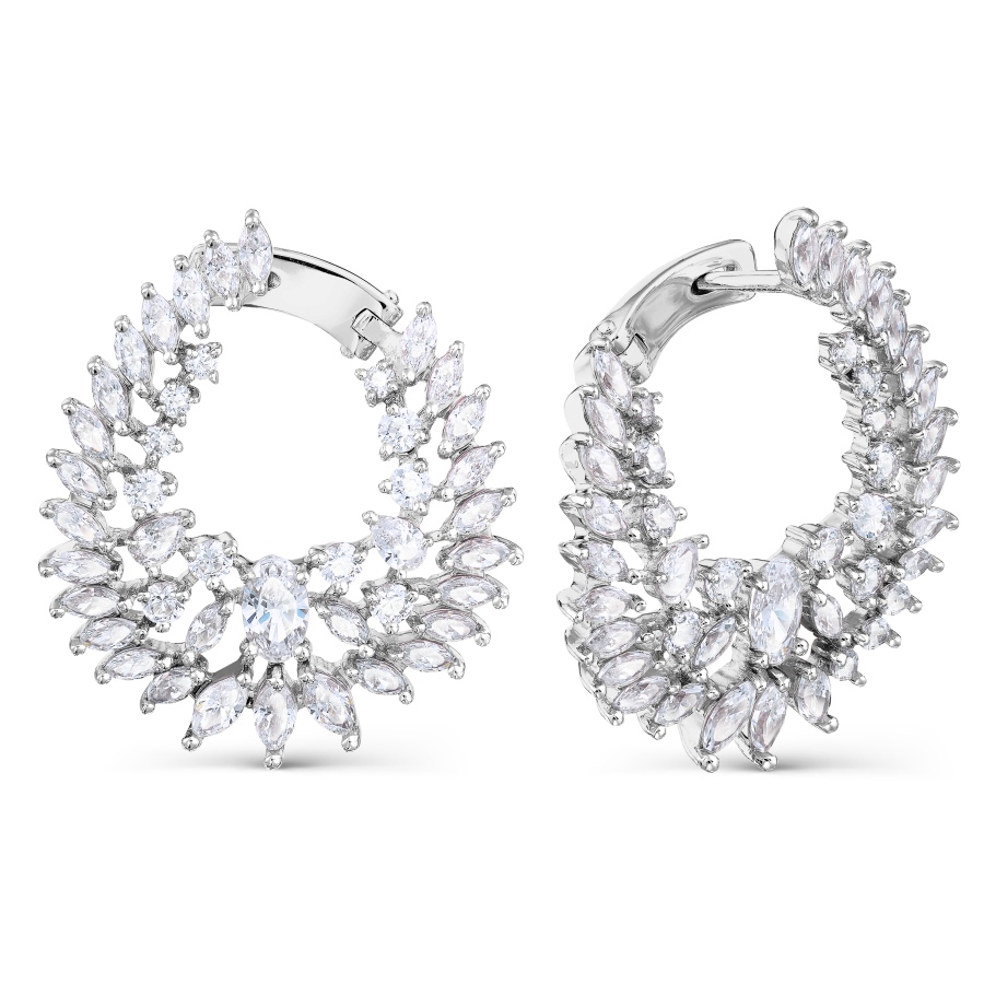 

Серьги с Swarovski Zirconia Линии Любви, Серьги Т302028192