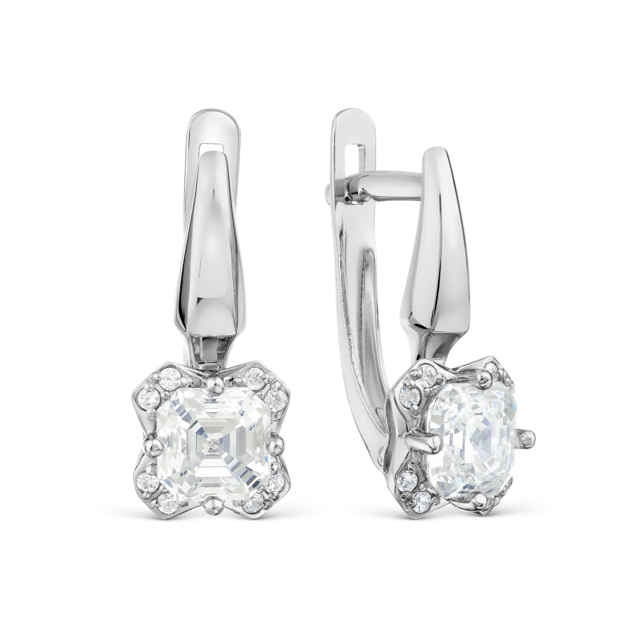 

Серьги с Swarovski Zirconia Линии Любви, Серьги Т302029863