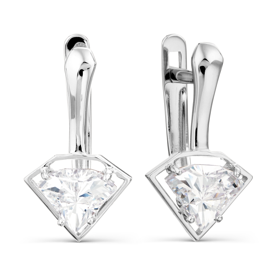 

Серьги с Swarovski Zirconia Линии Любви, Серьги Т302028434