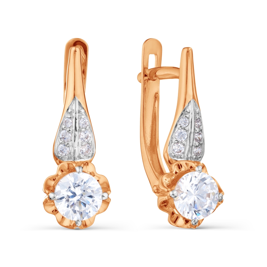 

Серьги с Swarovski Zirconia Линии Любви, Серьги Т147028645