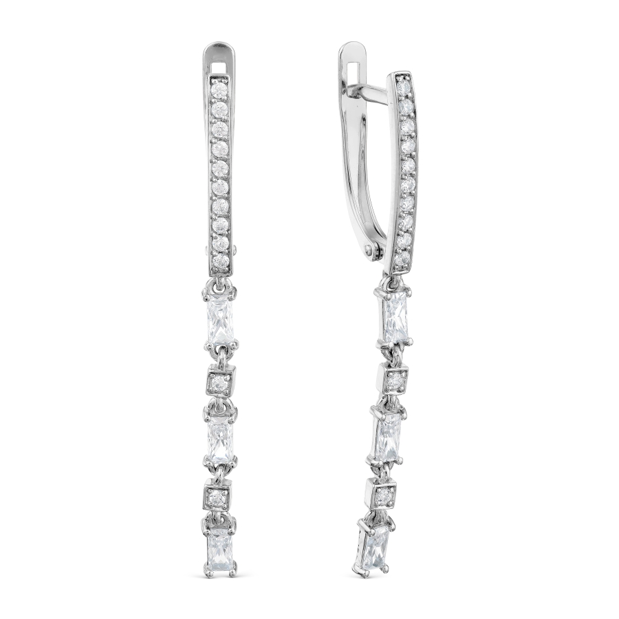 

Серьги с Swarovski Zirconia Линии Любви, Серьги Т302029370