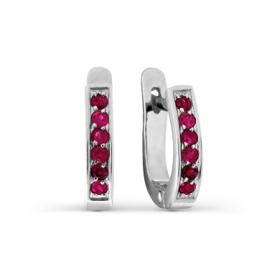 

Серьги с рубинами Линии Любви, Серьги Т301026835