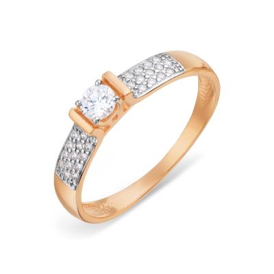 

Кольцо с Swarovski Zirconia Линии Любви, Кольцо Т142015005