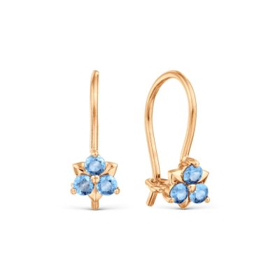 

Серьги с Swarovski Zirconia Линии Любви, Серьги Т10202Б232-01