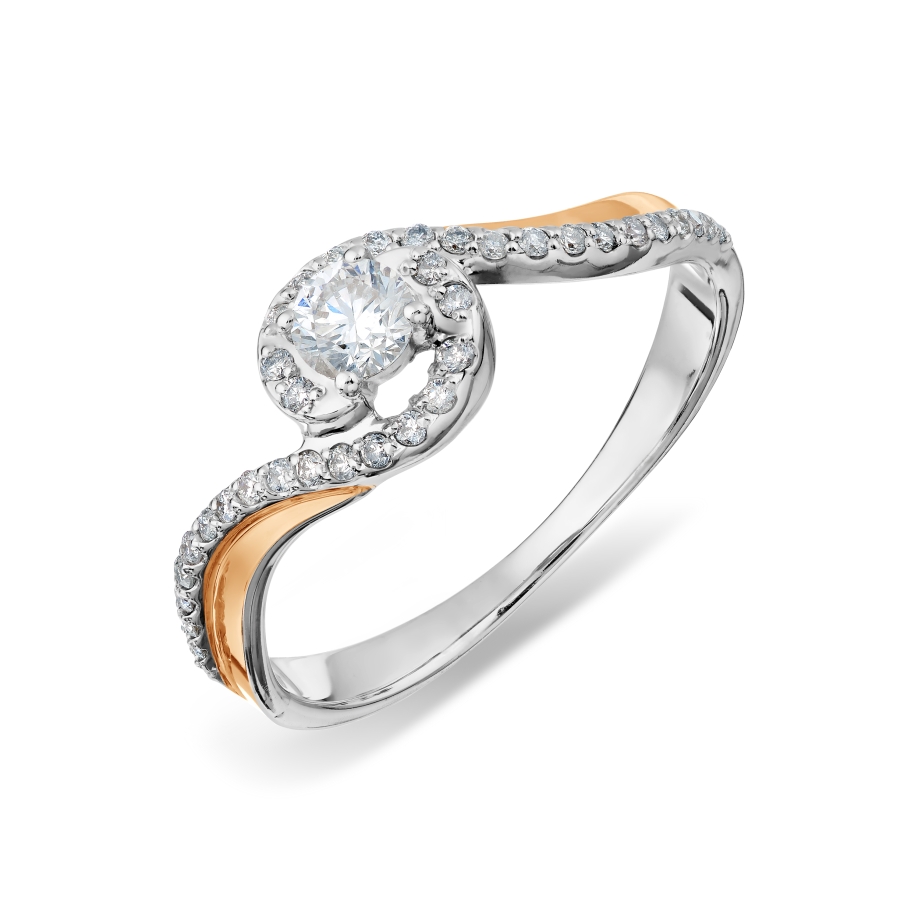 

Кольцо с бриллиантами Линии Любви, Кольцо Т311017853-1