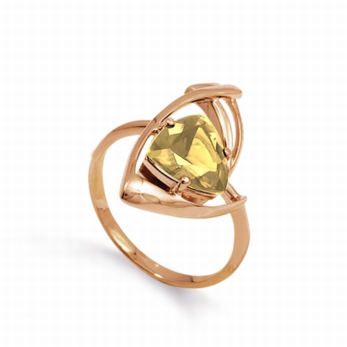 

Кольцо с цитрином Линии Любви, Кольцо Т101012016