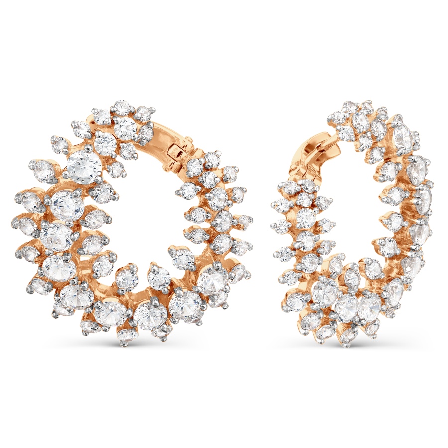 

Серьги с Swarovski Zirconia Линии Любви
