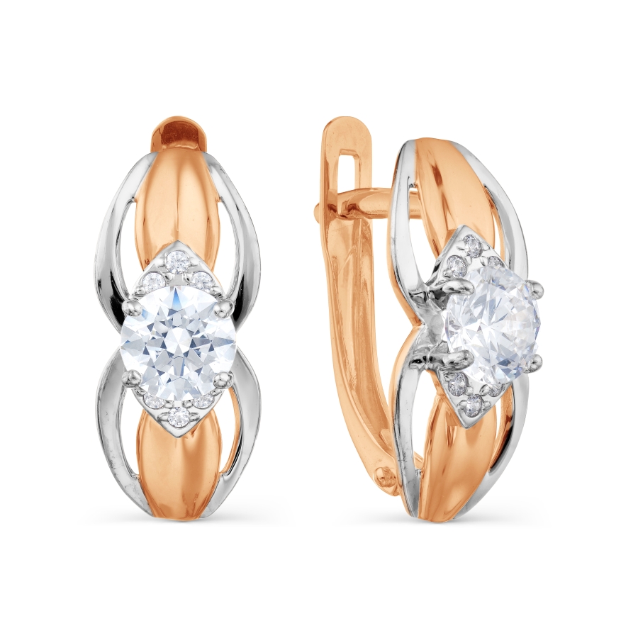 

Серьги с Swarovski Zirconia Линии Любви