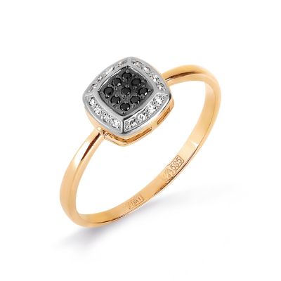 

Кольцо с бриллиантами и Swarovski Zirconia Линии Любви, Кольцо Т141017138-01