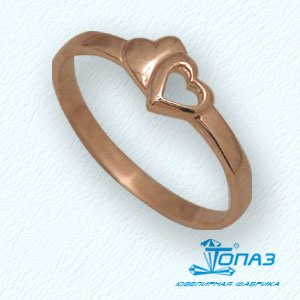

Кольцо из красного золота Линии Любви