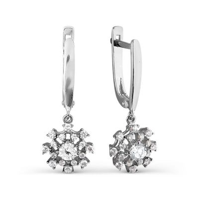 

Серьги с Swarovski Zirconia Линии Любви, Серьги Т307027071