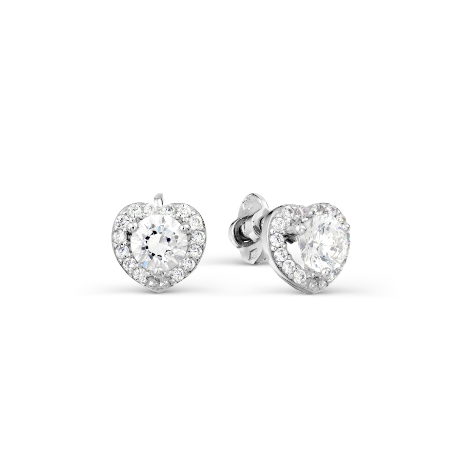 

Серьги с Swarovski Zirconia Линии Любви, Серьги Т307027731