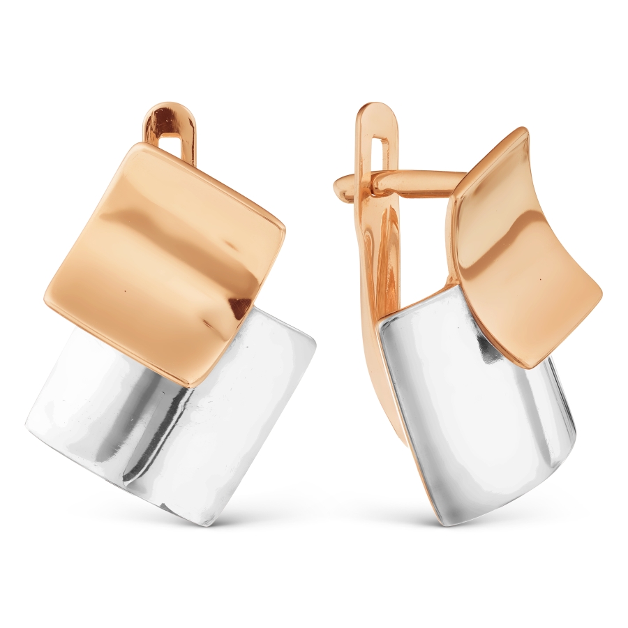 

Серьги из красного золота Линии Любви