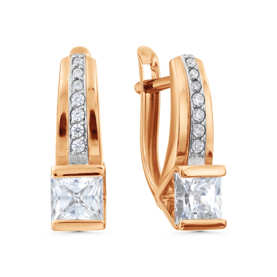 

Серьги с Swarovski Zirconia Линии Любви, Серьги Т142029739