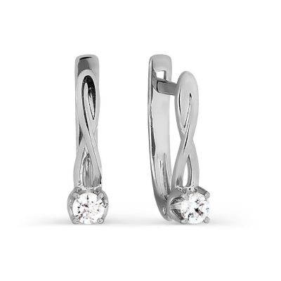 

Серьги с Swarovski Zirconia Линии Любви, Серьги Т302026348