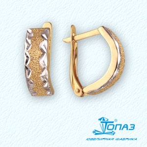 

Серьги из красного золота Линии Любви, Серьги Т140221853
