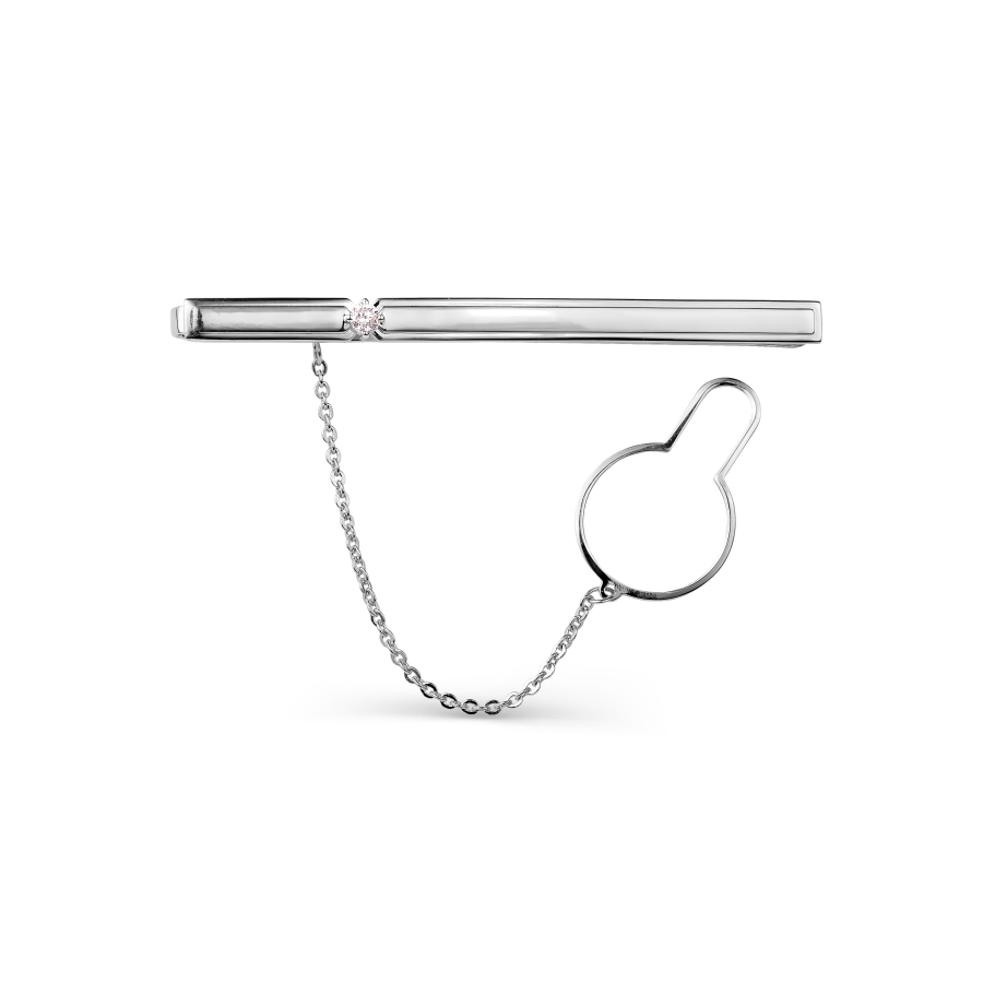 

Зажим для галстука с бриллиантом Линии Любви