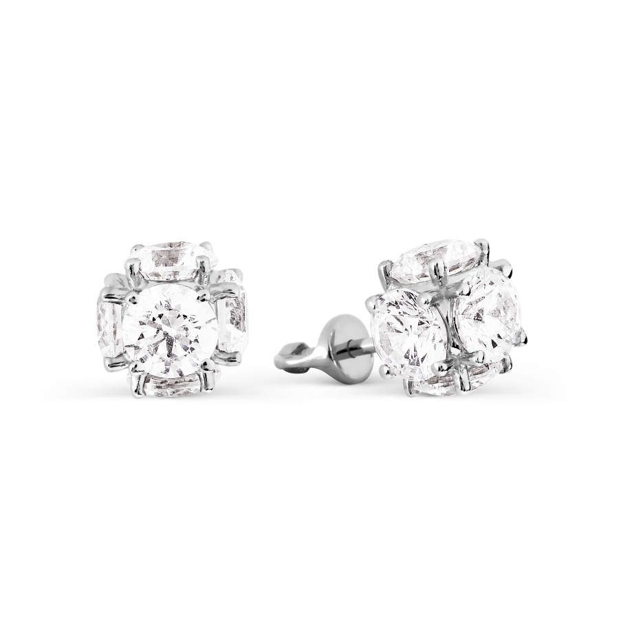 

Серьги с Swarovski Zirconia Линии Любви, Серьги Т302026997