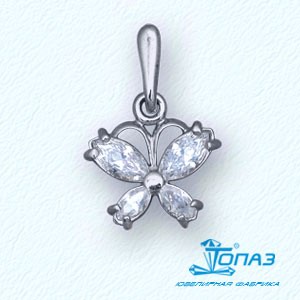 

Подвеска с фианитами Линии Любви, Подвески и кулоны Т30203306