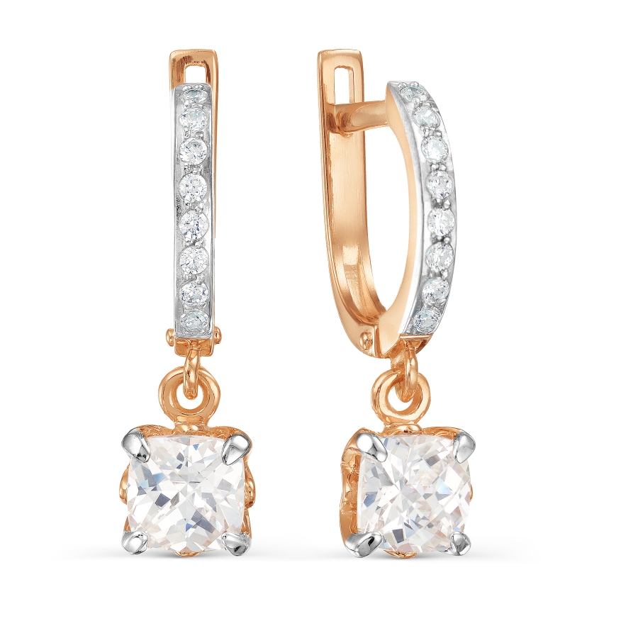 

Серьги с Swarovski Zirconia Линии Любви