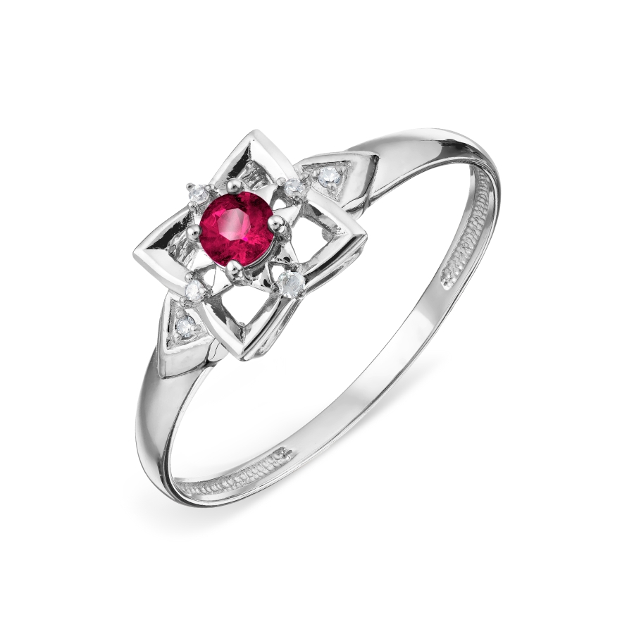 

Кольцо с рубином и бриллиантами Линии Любви, Кольцо Т30101А127