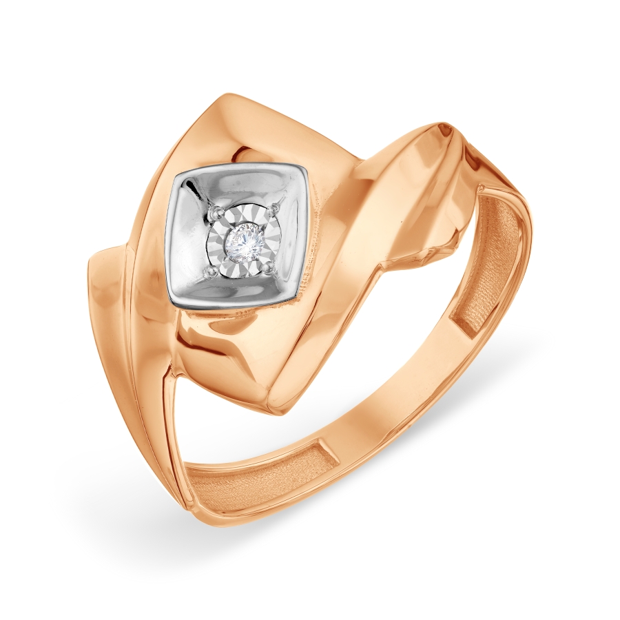 

Кольцо с бриллиантом Линии Любви, Кольцо Т145618663