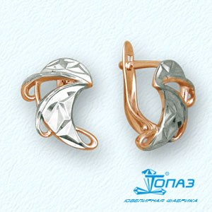 

Серьги из красного золота Линии Любви, Серьги Т14062750