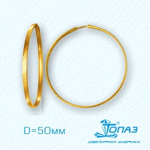 

Серьги конго из желтого золота Линии Любви, Серьги Т900621548