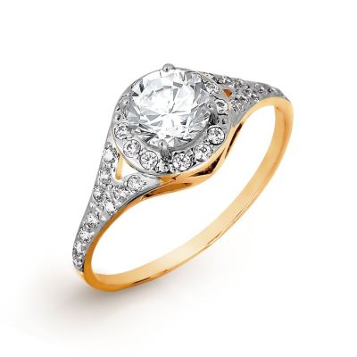 

Кольцо с Swarovski Zirconia Линии Любви, Кольцо Т147016626