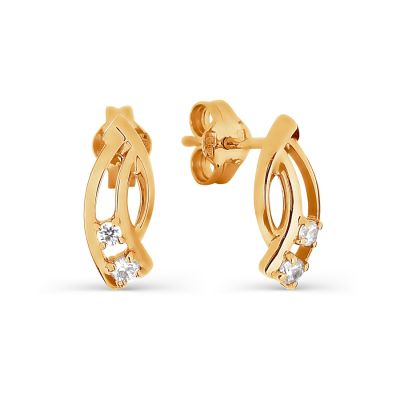 

Серьги с фианитами Линии Любви, Серьги Т102026388