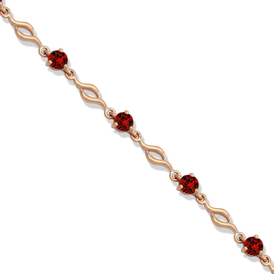 

Браслет с гранатами Линии Любви