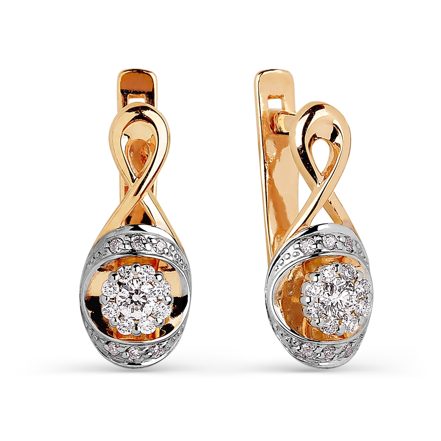 

Серьги с бриллиантами Линии Любви